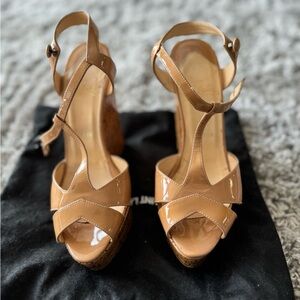 Christian Louboutin Patent Leather Wedges
